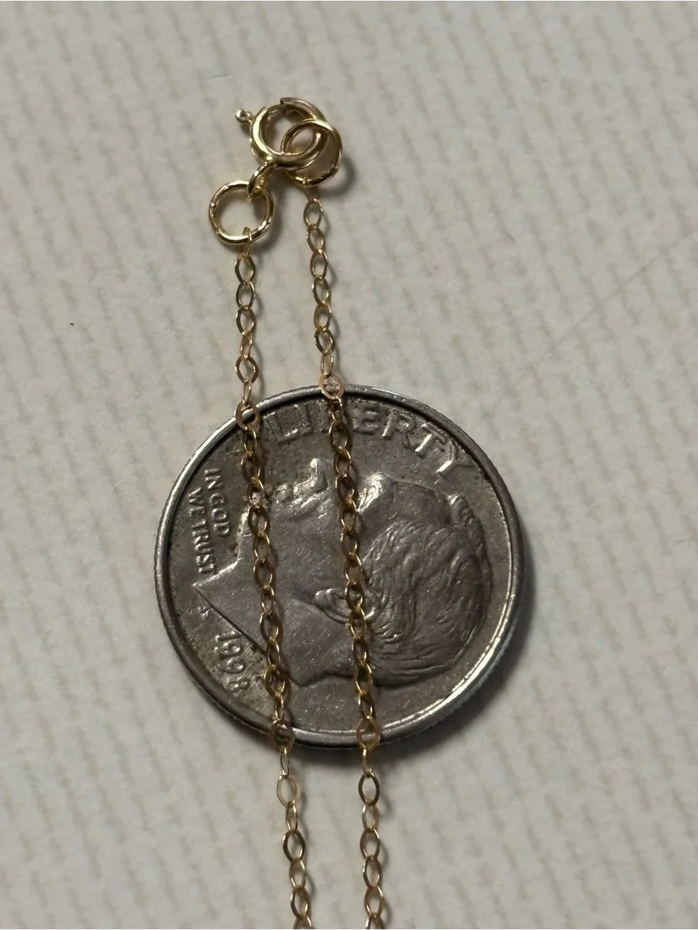 Delicate 10 KT Gold Chain Necklace